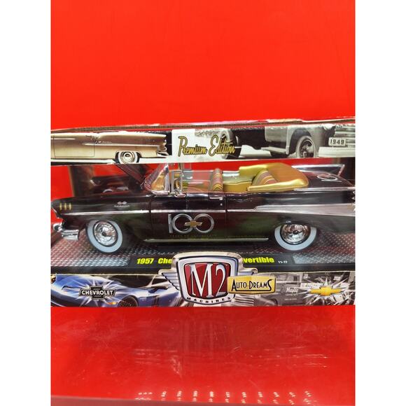 1957 Chevy Bel Air Convertible M2 Premium Edition 100 Years On Chevrolet 1/24 - Picture 4 of 11
